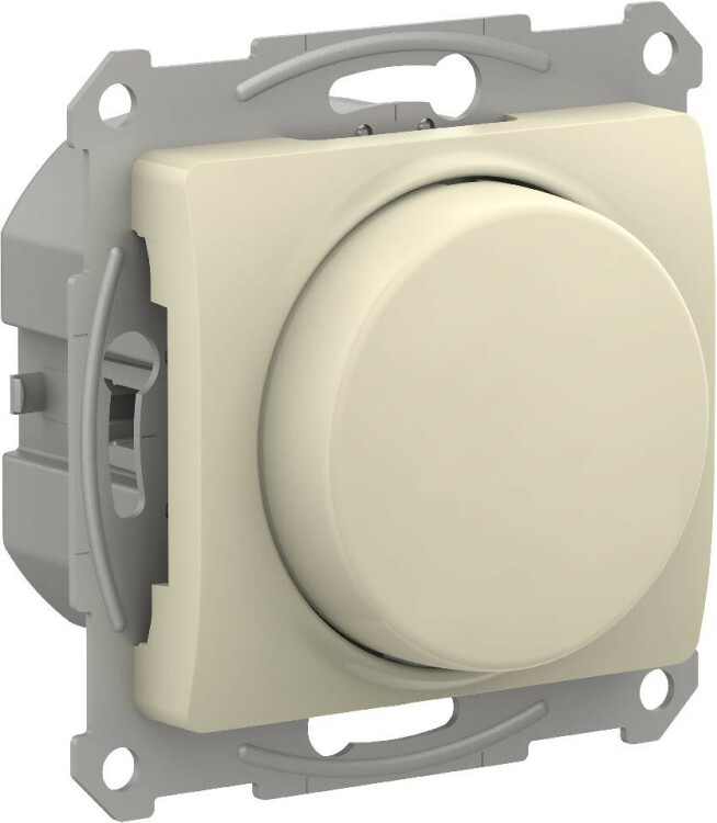 Светорегулятор  (диммер) повор-нажим, LED, RC, 315Вт, мех., беж.  GLOSSA