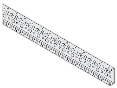 Профиль поперечный гальв. L=438мм(2шт)