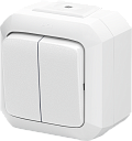 Выключатель двухклавишный ABB Variant+ IP54 белый-Выключатели, переключатели - купить по низкой цене в интернет-магазине, характеристики, отзывы | АВС-электро