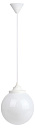 Cветильник потолочный ЭРА НСБ 01-60-251 шар опаловый подвесной на шнуре IP44 Е27 max 60 Вт d250mm-Светильники парковые подвесные - купить по низкой цене в интернет-магазине, характеристики, отзывы | АВС-электро