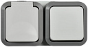 Блок розетка + 1кл выключ. гор. 16А IP55 TS242 белый IEK TORS-Блоки комбинированные розеток и выключателей - купить по низкой цене в интернет-магазине, характеристики, отзывы | АВС-электро