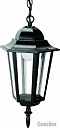 Светильник уличный подвесной Е27 IP43 алюм черный Camelion-