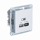 Розетка USB-A + C 45W высокоскор.заряд. QC, PD, белый AtlasDesign-USB-розетки (зарядные устройства) - купить по низкой цене в интернет-магазине, характеристики, отзывы | АВС-электро