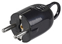 Вилка 2P+E угловая с кольцом 16А черная ИЭК-Вилки на кабель - купить по низкой цене в интернет-магазине, характеристики, отзывы | АВС-электро
