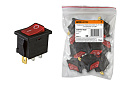 Клавишный переключатель YL-211-02 черный корпус красная клавиша 2 положения 1з TDM-Миниатюрные встраиваемые выключатели, переключатели - купить по низкой цене в интернет-магазине, характеристики, отзывы | АВС-электро