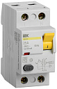 Устр-во защит. откл. (УЗО, ВДТ) 2-пол. (2P)  25А  30мА тип AC ВД1-63 IEK-Устройства защитного отключения (УЗО) - купить по низкой цене в интернет-магазине, характеристики, отзывы | АВС-электро