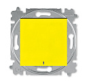 Выключатель 1-кл. с подсветкой жёлтый / дымчатый чёрный LEVIT-Выключатели, переключатели - купить по низкой цене в интернет-магазине, характеристики, отзывы | АВС-электро